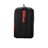 Saco de Raquetes Wilson Clash V3 15 Raquetes Preto/Vermelho