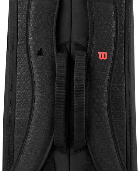 Raquetero Wilson Clash V3 6 Raquetas Negro/Rojo
