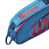 Raquetero Wilson Junior 3 Raquetas Azul/Naranja