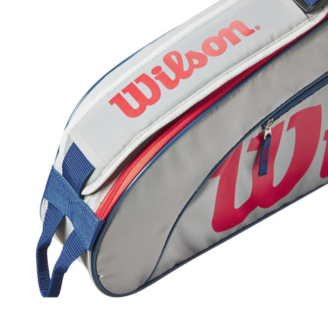 Raquetero Wilson Junior 3 Raquetas Gris/Rojo