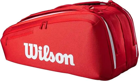 Raquetero Wilson Super Tour 15 Raquetas Rojo