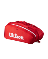 Saco de raquetes Wilson Super Tour 15 Vermelho