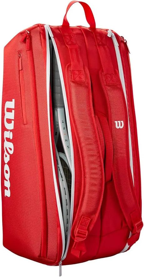 Raquetero Wilson Super Tour 15 Raquetas Rojo