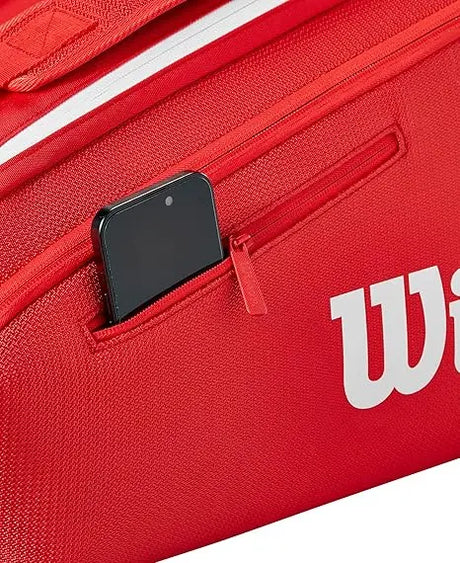 Raquetero Wilson Super Tour 15 Raquetas Rojo
