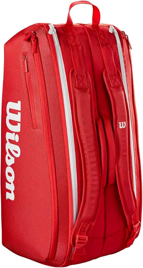 Raquetero Wilson Super Tour 15 Raquetas Rojo
