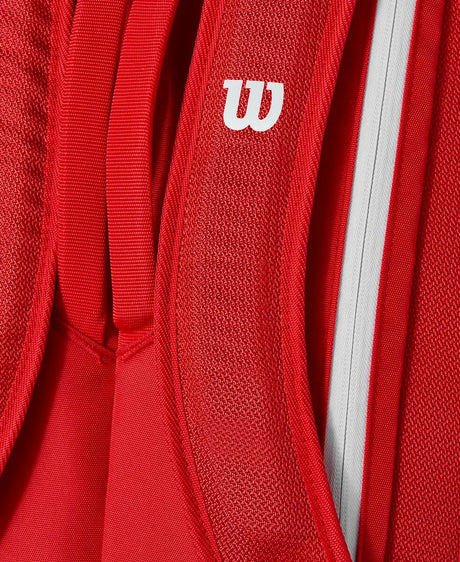 Saco de raquetes Wilson Super Tour 9 Raquetes Vermelho