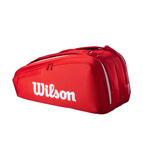 Saco de raquetes Wilson Super Tour 9 Raquetes Vermelho