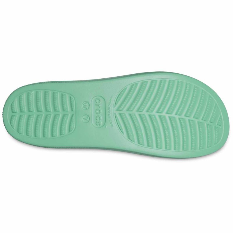 Sandalias Crocs Classic Platform W Verde