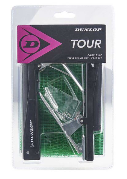 Conjunto de Rede e Postes de Ténis de Mesa Dunlop Tour