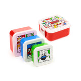 Conjunto de 3 Marmitas Tupper Astérix, Obélix, Ideiafix M L XL