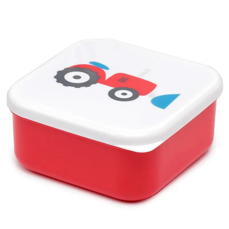Set de 3 Fiambreras Táper Infantiles M/L/XL Pequeños Tractores