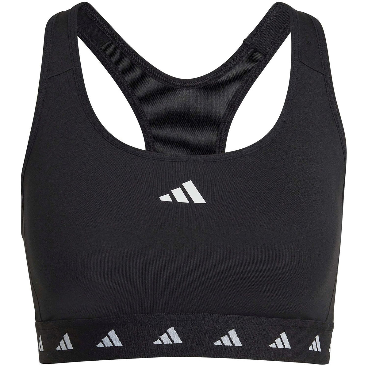 adidas PowerReact Training Medium-Support TechFit Bra Black