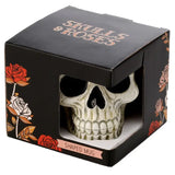 Caneca de Cerâmica 3D com Forma de Caveira Antiga