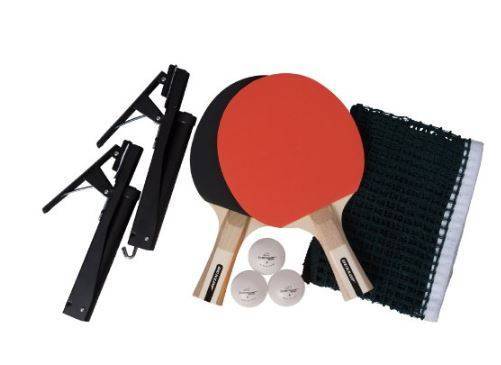 Ténis de Mesa Kit Dunlop Championship Rede Raquetes Bolas Rede