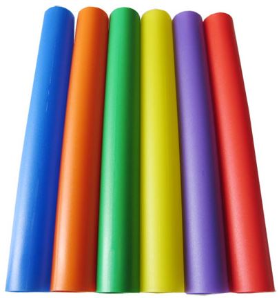 Testigo Atletismo Relevo PVC AND TREND profesional Amarillo Fluor