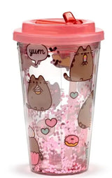 Vaso Plástico Inquebrável Gato Pusheen Glutão