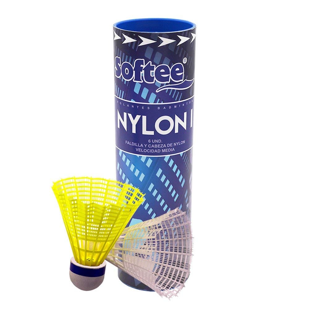 Volantes Bádminton Nylon I Amarillo x6