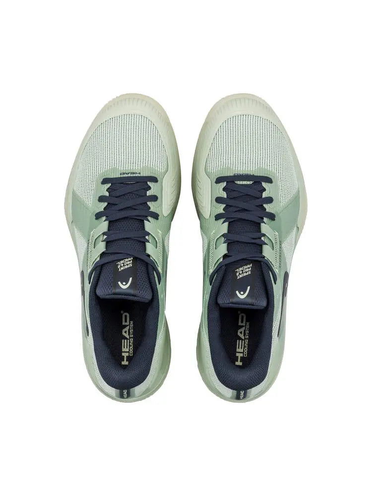 Head Sprint Pro 4.0 Padel Men's Light Green Shoes