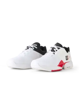 Zapatillas Pádel Wilson Bela Tour v2 Blanco/Rojo/Negro Hombre