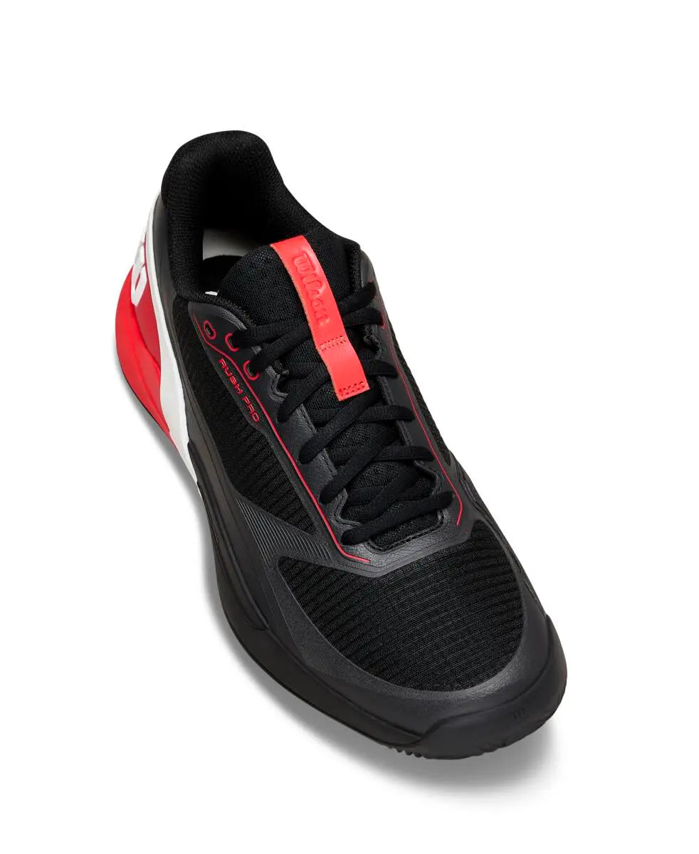 Wilson Rush Pro 5 Clay Tennis Shoes Black/Red