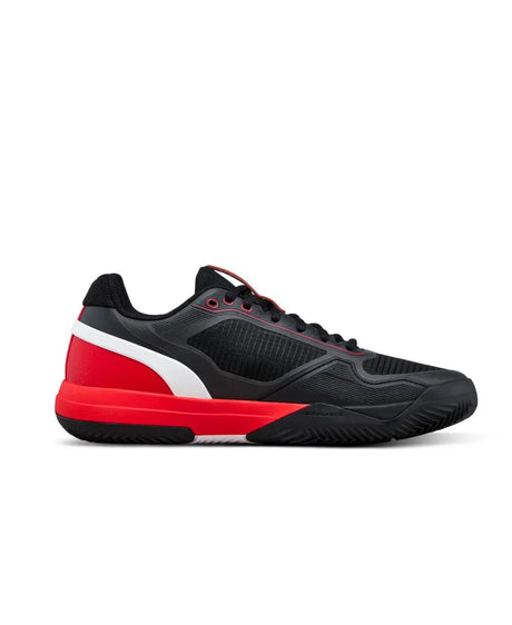 Zapatillas Wilson Rush Pro 5 Clay Negro/Rojo