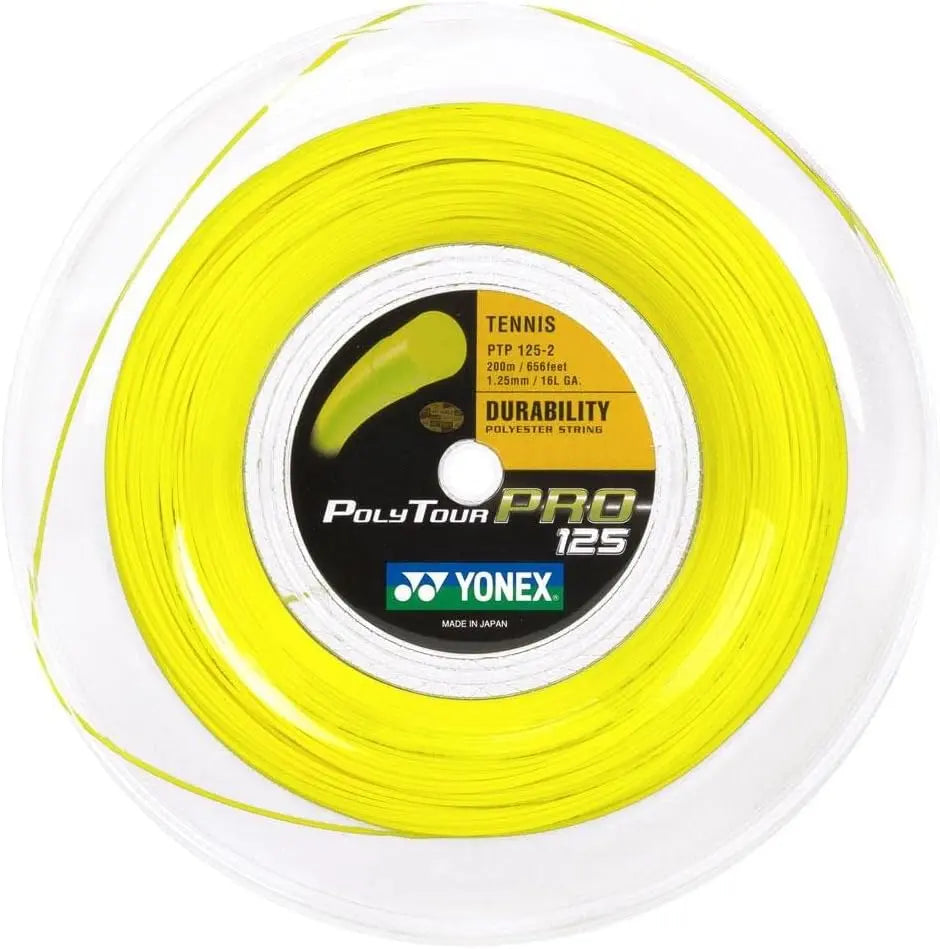 Cordaje Yonex Poly Tour Pro Bobina 200m Amarillo