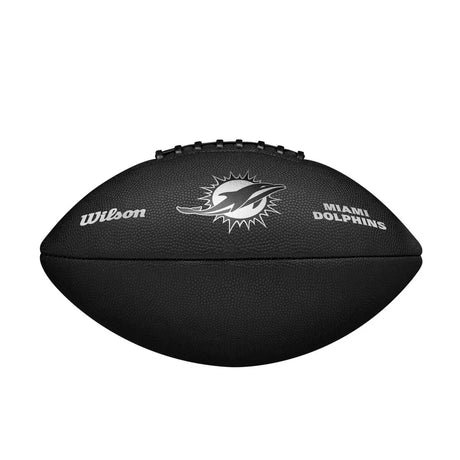 Balón Fútbol Americano Wilson Nfl Team Metallic Premiere Miami Dolphins Official Negro