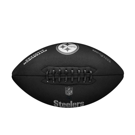Balón Fútbol Americano Wilson Nfl Team Metallic Premiere Pittsburgh Steelers Official Negro