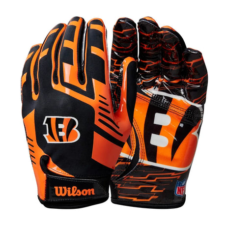 Guantes Fútbol Americano Wilson Adulto Nfl Stretch Fit Cincinnati Bengals