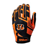 Guantes Fútbol Americano Wilson Adulto Nfl Stretch Fit Cincinnati Bengals