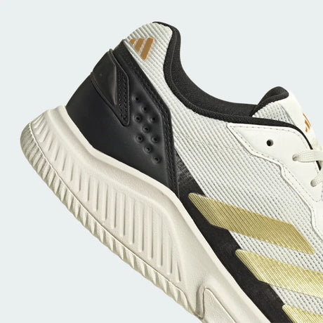 Zapatillas Adidas Courtquick Pádel Hombre Blanco/Negro/Dorado