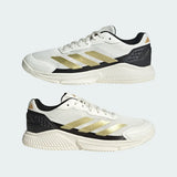 Zapatillas Adidas Courtquick Pádel Hombre Blanco/Negro/Dorado