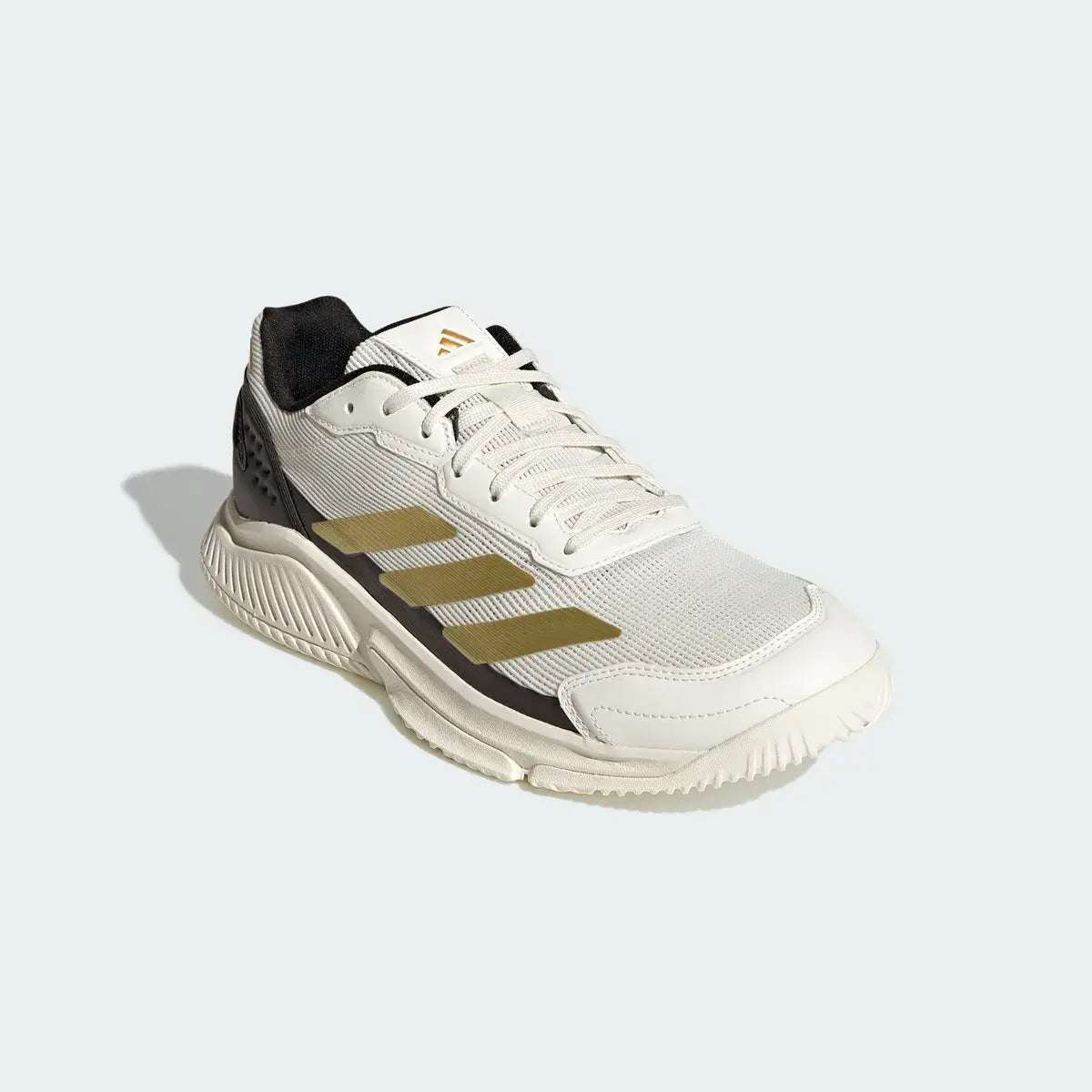 Zapatillas Adidas Courtquick Pádel Hombre Blanco/Negro/Dorado