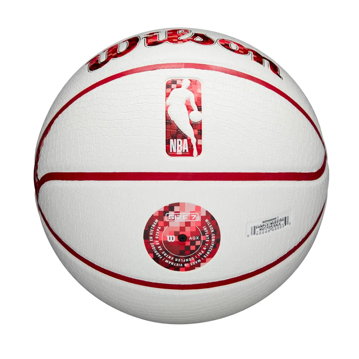 Bola de Basquetebol Wilson NBA Team Pixel Chicago Bulls Tamanho 7