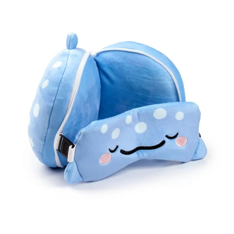 Almohada de Viaje con Antifaz Relaxeazzz Adoramals Aoi el Tiburón Ballena