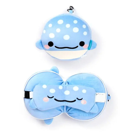 Almofada de Viagem com Máscara de Dormir Relaxeazzz Adoramals Aoi o Tubarão-Baleia