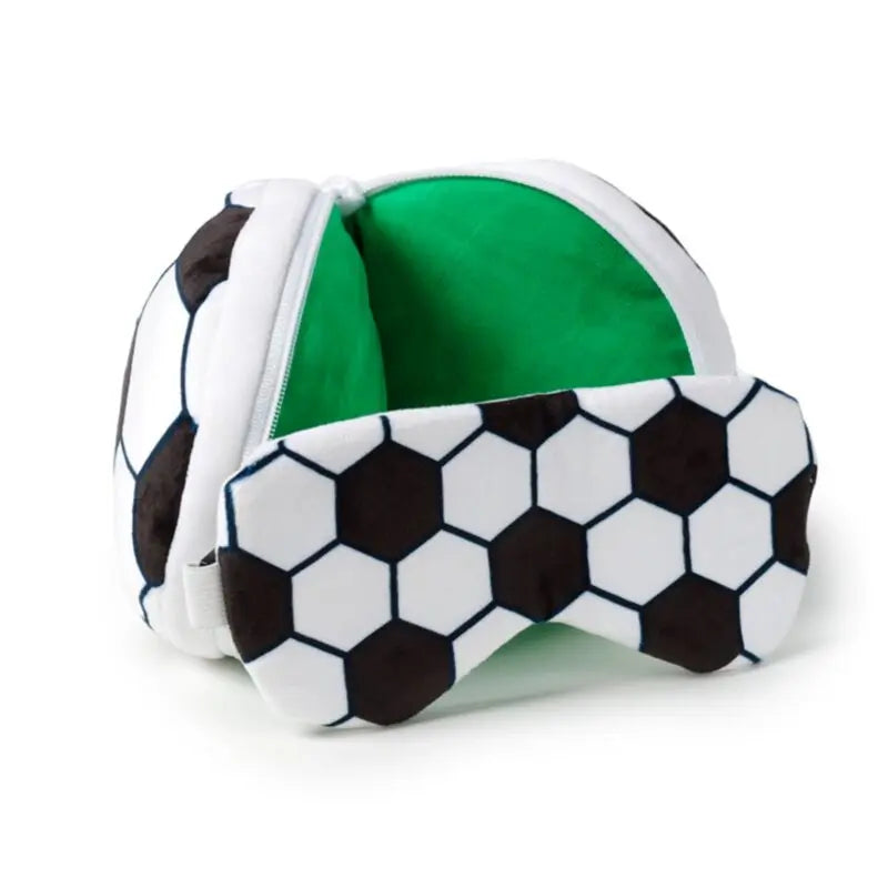 Almohada de Viaje con Antifaz Relaxeazzz Fútbol