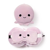 Almofada de Viagem com Máscara de Dormir Relaxeazzz Polvo Adoramals