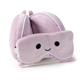 Almofada de Viagem com Máscara de Dormir Relaxeazzz Polvo Adoramals
