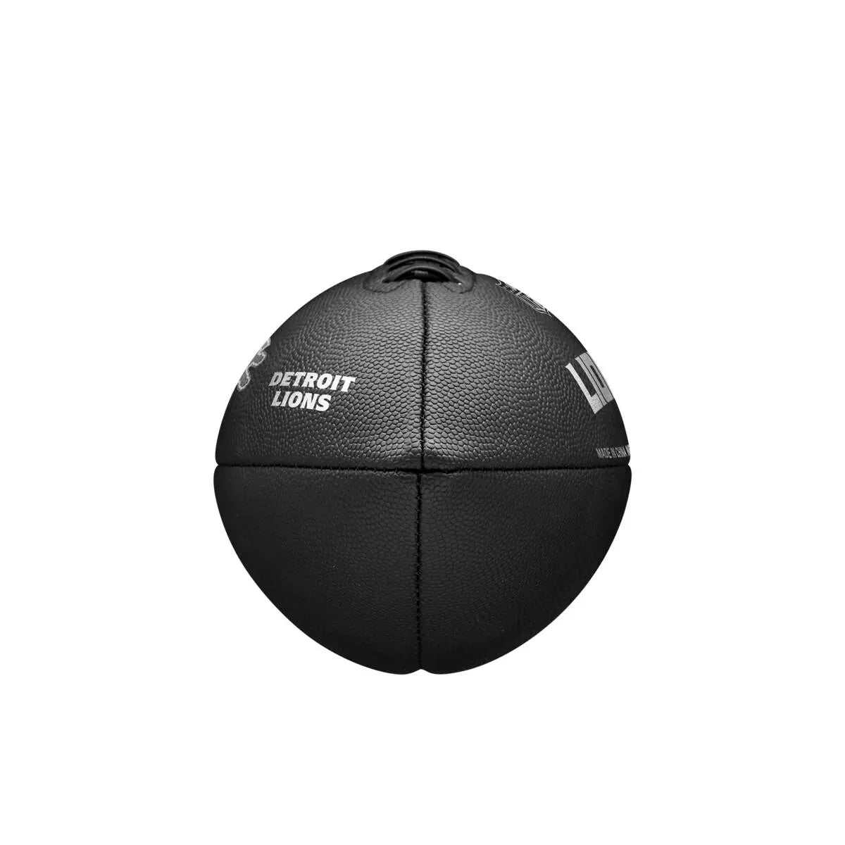 Balón Fútbol Americano Wilson Nfl Team Metallic Premiere Detroit Lions Official Negro