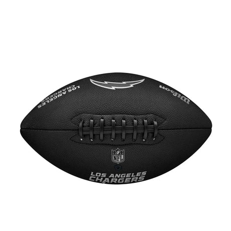Balón Fútbol Americano Wilson Nfl Team Metallic Premiere Los Angeles Chargers Official Negro