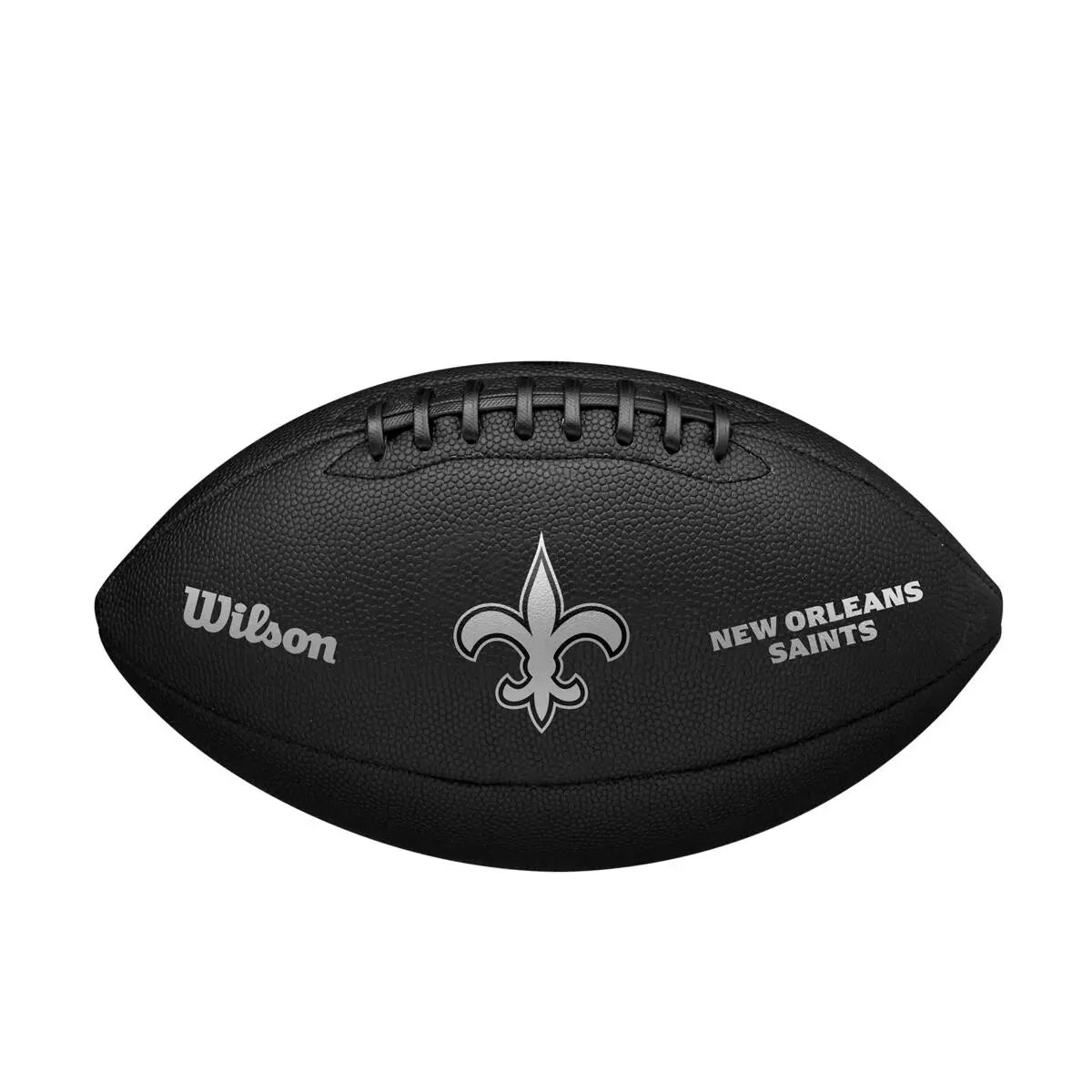 Balón Fútbol Americano Wilson Nfl Team Metallic Premiere New Orleans Saints Official Negro