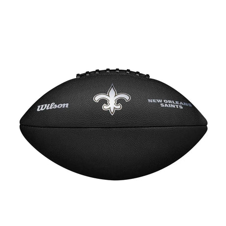 Balón Fútbol Americano Wilson Nfl Team Metallic Premiere New Orleans Saints Official Negro