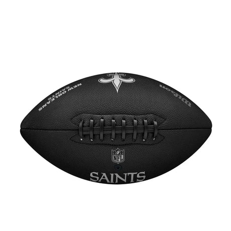 Balón Fútbol Americano Wilson Nfl Team Metallic Premiere New Orleans Saints Official Negro