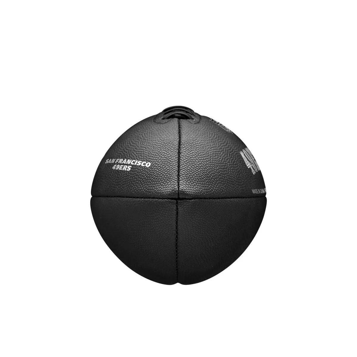 Balón Fútbol Americano Wilson Nfl Team Metallic Premiere San Francisco 49ers Official Negro