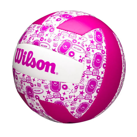 Balón Voleibol Wilson Stamp Morado/Blanco
