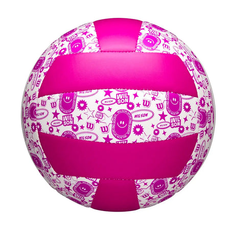 Balón Voleibol Wilson Stamp Morado/Blanco
