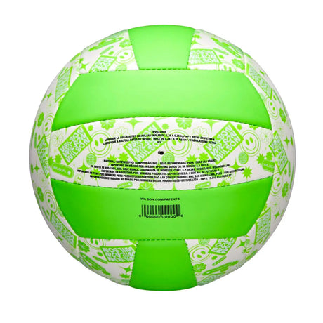Balón Voleibol Wilson Stamp Verde/Blanco
