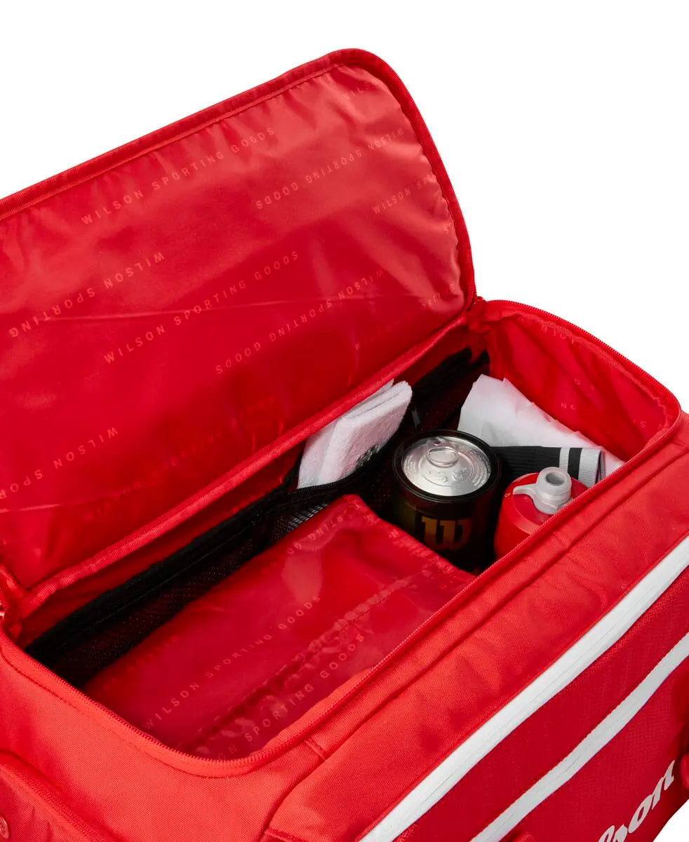 Bolsa Duffel Wilson Super Tour Pequeña Rojo