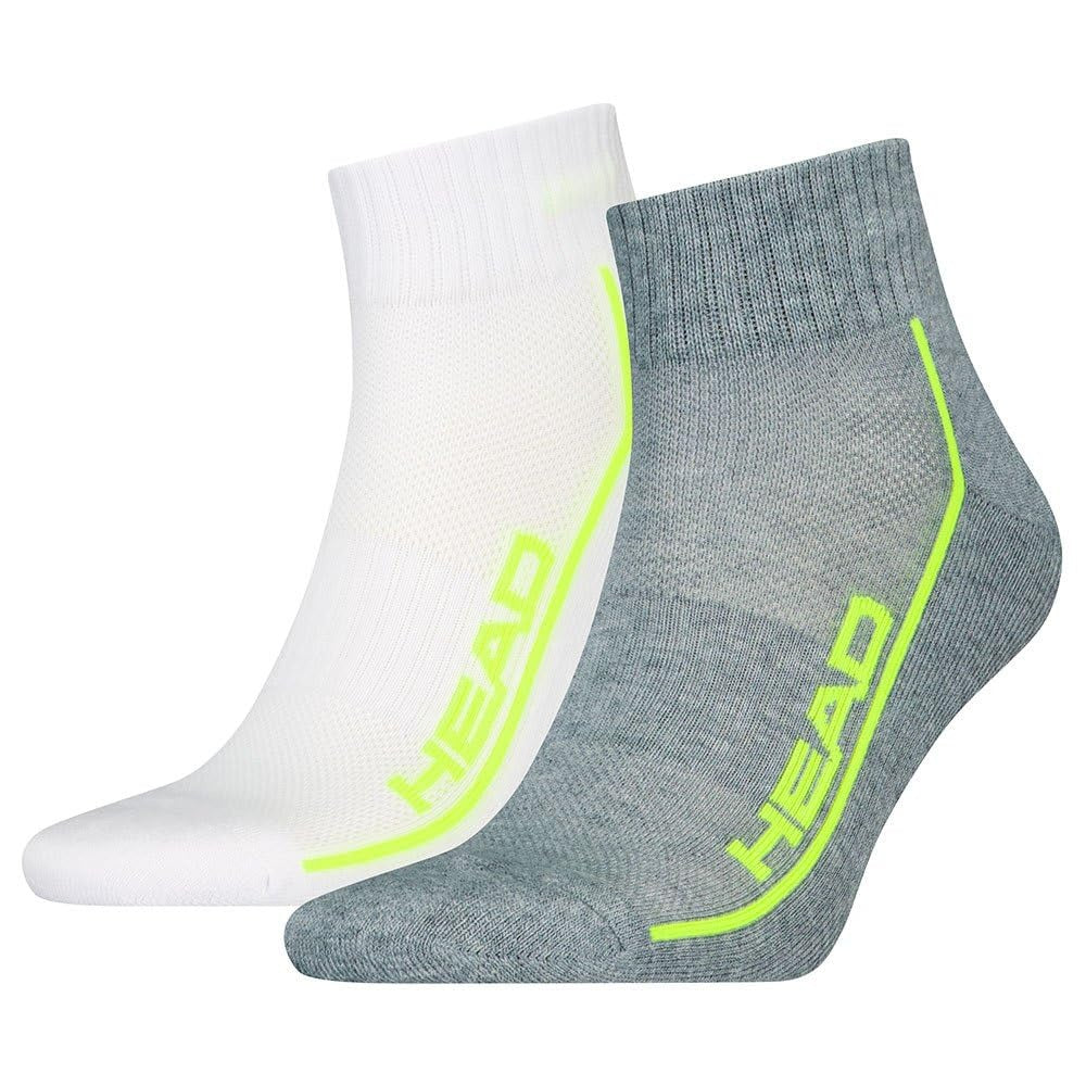 Calcetines Head All Sports Performance Quart 2 Pares Gris/Blanco